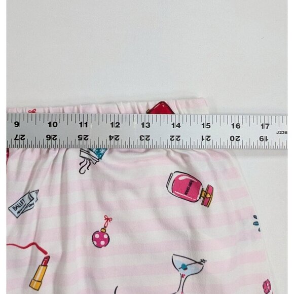 Kate Spade Women's Holiday Pajama Set Size XL Long Sleeve Pink Stripes - Picture 10 of 13